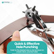 Revolving Leather Punch Plier
